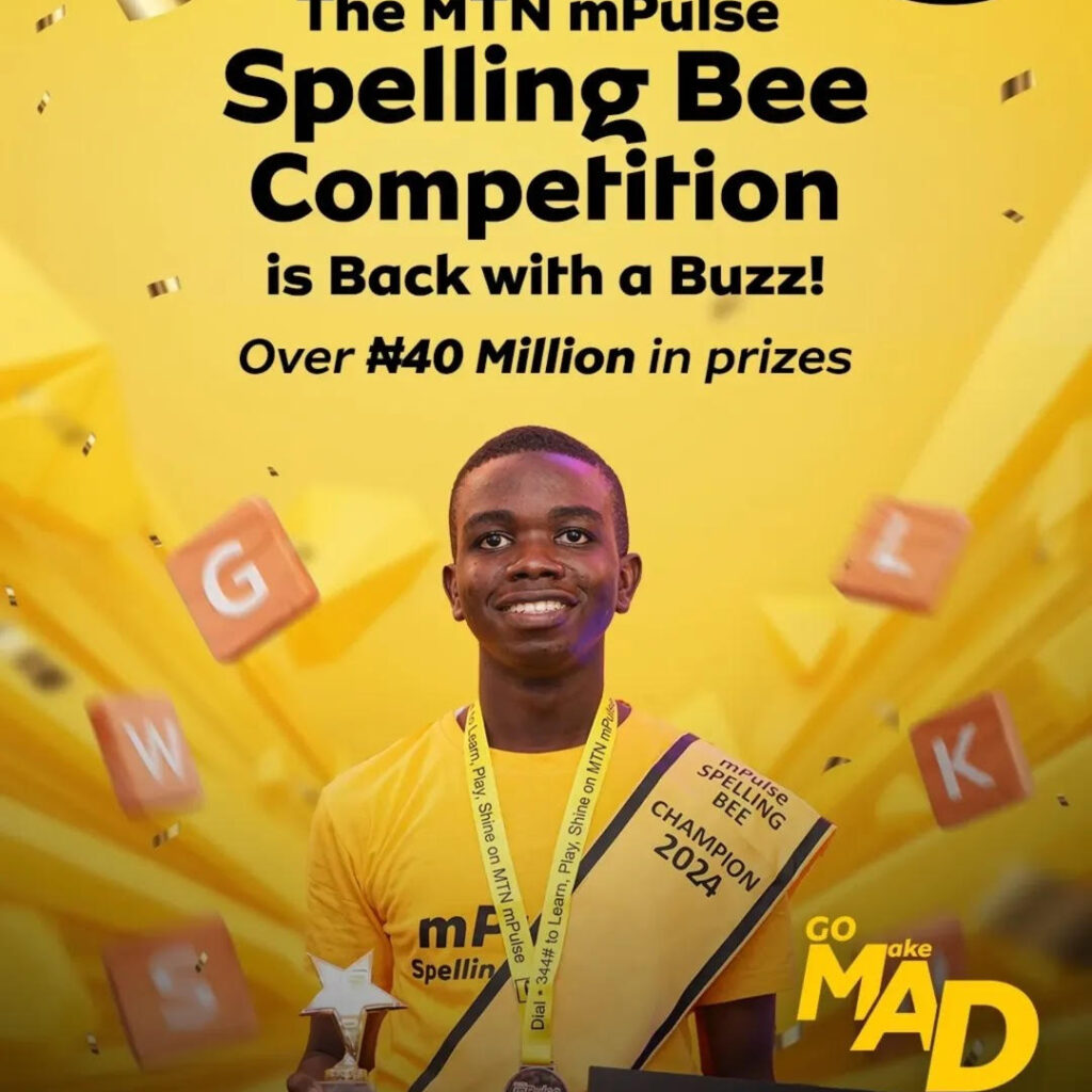 MTN mPULSE SPELLING BEE COMPETITION FOR YOUNG NIGERIANS