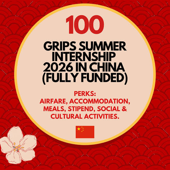 GRIPS RESEARCH INTERNSHIP 2026 IN CHINA